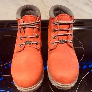 Timberland Women’s Size 8 Lace-Up  Boots, Burnt Orange